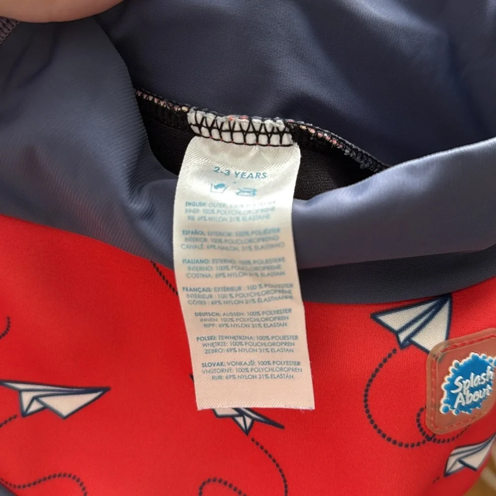 Splash About Red Swim Diaper 2-3 years - Picture 2 of 2